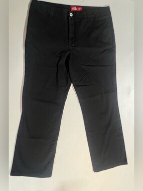 Dickies Womens Work Pants Black 13x31 Straight Leg Uniform Chino